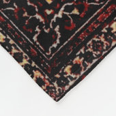 Perzische tapijten in roos gekleurd veld fleece deken (Hoek)