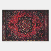 Perzische tapijten in roos gekleurd veld inpakpapier vel (Voorkant 2)