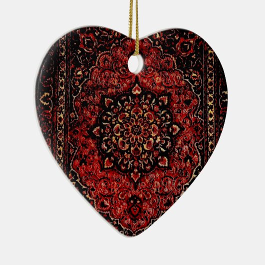 Perzische tapijten in roos gekleurd veld  keramisch ornament (Rechts)