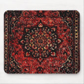 Perzische tapijten in roos gekleurd veld muismat (Voorkant)