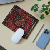 Perzische tapijten in roos gekleurd veld muismat