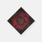 Perzische tapijten in roos gekleurd veld servet (Hoek)