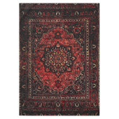 Perzische tapijten in roos gekleurd veld tafelkleed (Voorkant)