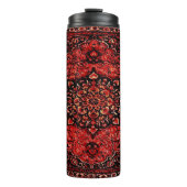 Perzische tapijten in roos gekleurd veld thermosbeker (Voorkant)