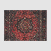 Perzische tapijten in roos gekleurd veld tissuepapier (Voorkant)