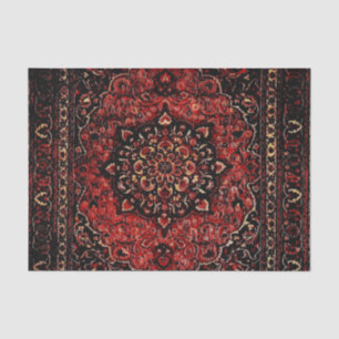 Perzische tapijten in roos gekleurd veld tissuepapier