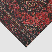 Perzische tapijten in roos gekleurd veld tissuepapier (Detail)