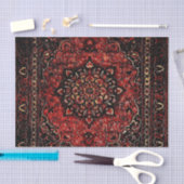 Perzische tapijten in roos gekleurd veld tissuepapier (Craft)