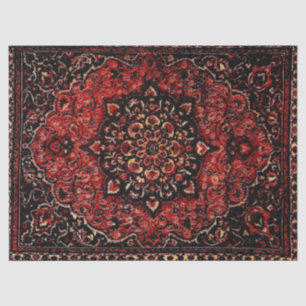 Perzische tapijten in roos gekleurd veld  tissuepapier