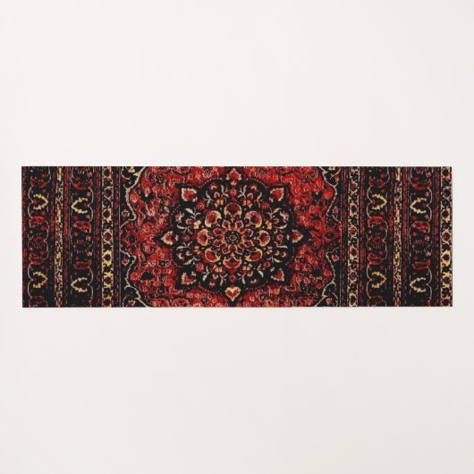 Perzische tapijten in roos gekleurd veld yogamat (Achterkant (horizontaal))