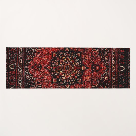 Perzische tapijten in roos gekleurd veld yogamat (Voorkant (horizontaal))