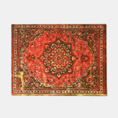 Perzische tapijten kijken naar grijze sinaasappels deurmat (Voorkant)