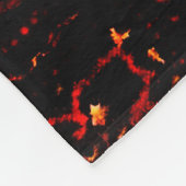 Perzische tapijten, rood en crème fleece deken (Hoek)