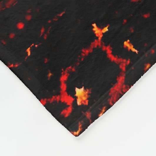 Perzische tapijten, rood en crème fleece deken (Hoek)