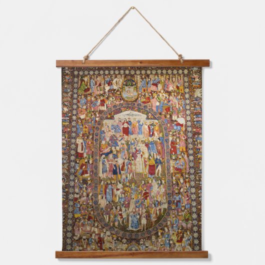 Perzische tapijten Teheran Iraans Hangend Wandkleed (Voorkant)