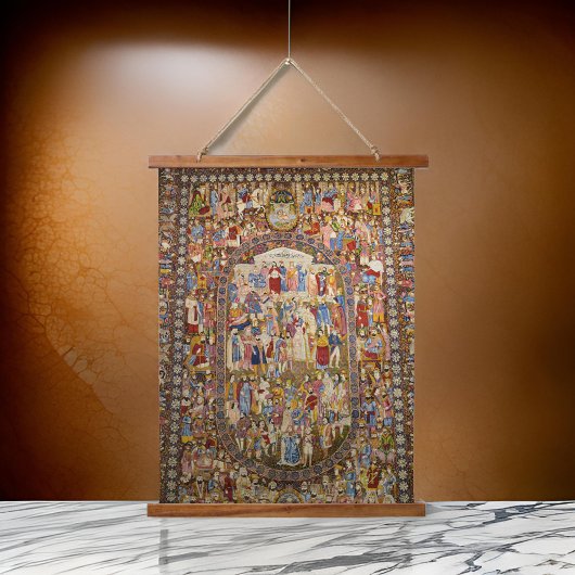 Perzische tapijten Teheran Iraans Hangend Wandkleed