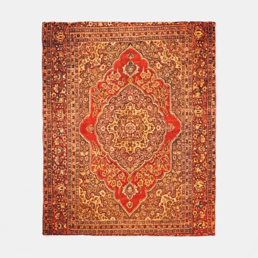 Perzische tapijtlook - Tabris Fleece Blanket (Voorkant)