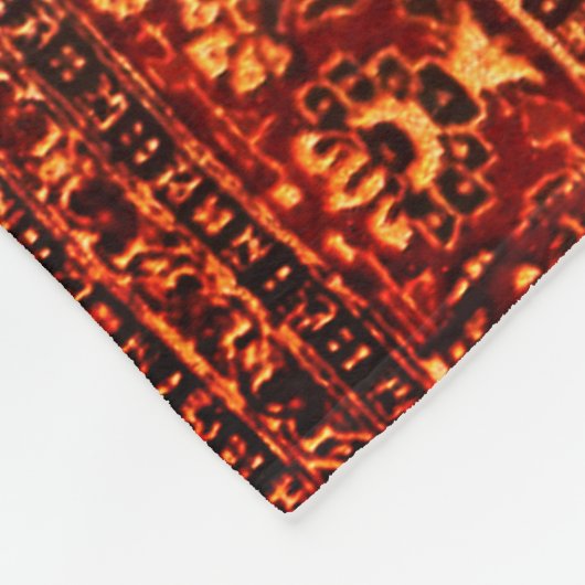 Perzische tapijtlook - Tabris Fleece Blanket (Hoek)