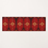 Perzische tapijtmotieven - grijs uitzien yogamat (Voorkant (horizontaal))