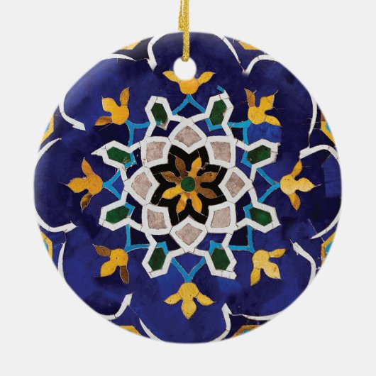 Perzische tegel keramisch ornament (Achterkant)