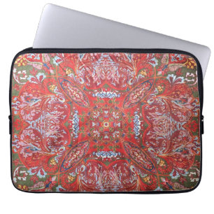 Perzische textiel juweeltoon stof Foto  Laptop Sleeve