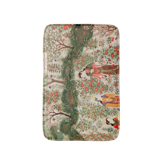 Perzische tuin, 15e eeuw (m/v op papier) badmat (Voorkant Verticaal)