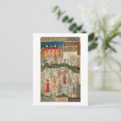 Perzische tuin, 15e eeuw (m/v op papier) briefkaart (Staand voorkant)