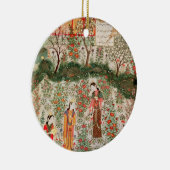 Perzische tuin, 15e eeuw (m/v op papier) keramisch ornament (Rechts)