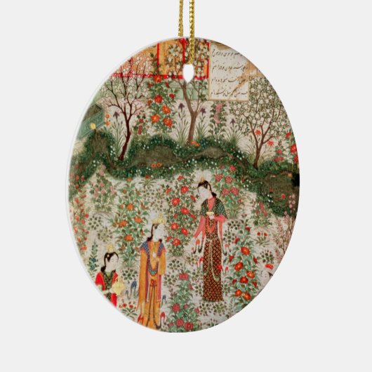 Perzische tuin, 15e eeuw (m/v op papier) keramisch ornament (Rechts)