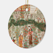 Perzische tuin, 15e eeuw (m/v op papier) keramisch ornament (Links)