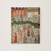 Perzische tuin, 15e eeuw (m/v op papier) legpuzzel (Verticaal)