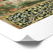 Perzische tuin, 15e eeuw (m/v op papier) poster (Hoek)