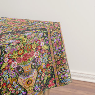 Perzische Turkse Bloemen Mid Century Tafelkleed