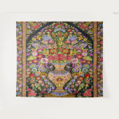  Perzische Turkse Bloemen Mid Century Wandkleed (Voorkant (horizontaal))