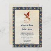 Perzische uitnodiging voor het trekken van een dra (Voorkant / Achterkant)