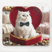 Perzische valentijnskat in cadeaudoos muismat (Voorkant)