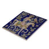 Perzische valk op Horseback Repro Antiek Tile Tegeltje (Zijkant)