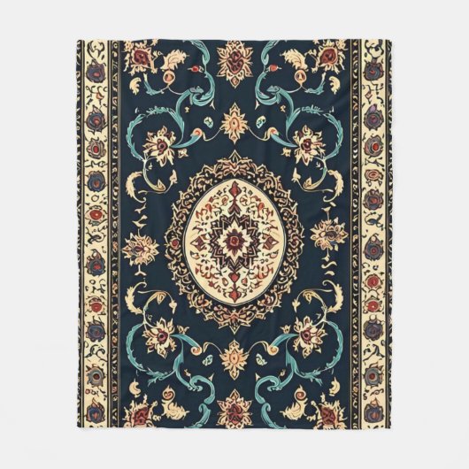 Perzische Vintage Fleece Deken (Voorkant)