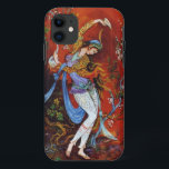 Perzische vrouw dansen met vogel en wijn iPhone 11 hoesje<br><div class="desc">Perzische vrouw dansen met vogel en wijn</div>
