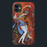 Perzische vrouw dansen met vogel en wijn iPhone 11 hoesje<br><div class="desc">Perzische vrouw dansen met vogel en wijn</div>