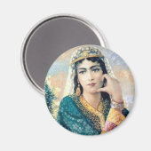 Perzische Vrouw Folk schilderen in detail Magneet (Voorkant / Achterkant)