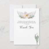 Perzische Waterverf Florals Angel Wings Hartelijk  Kaart (Voorkant)