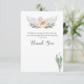 Perzische Waterverf Florals Angel Wings Hartelijk  Kaart (Staand voorkant)