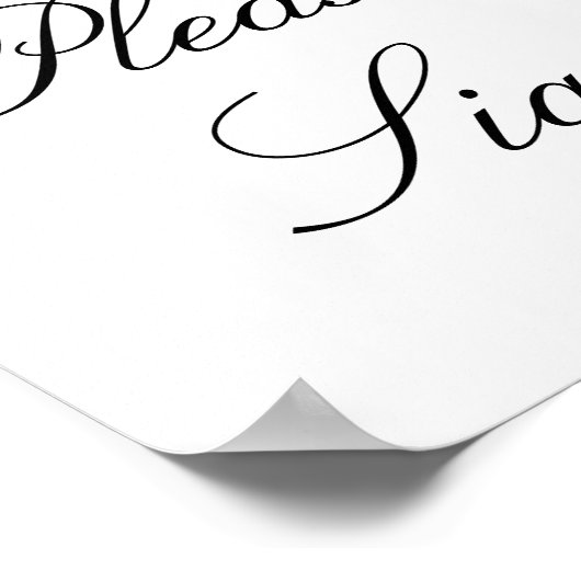 Perzische Waterverf Je moet een bruiloft onderteke Poster (Hoek)