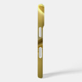 Perzische witte kat op gouden satijn Case-Mate iPhone case (Achterkant / Rechts)