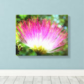 Perzische Zijde Boom Bloem Canvas Print (Insitu (Houten vloer))