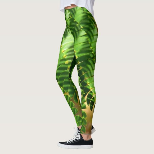 Perzische zijdeboom bladeren Leggings (Links)