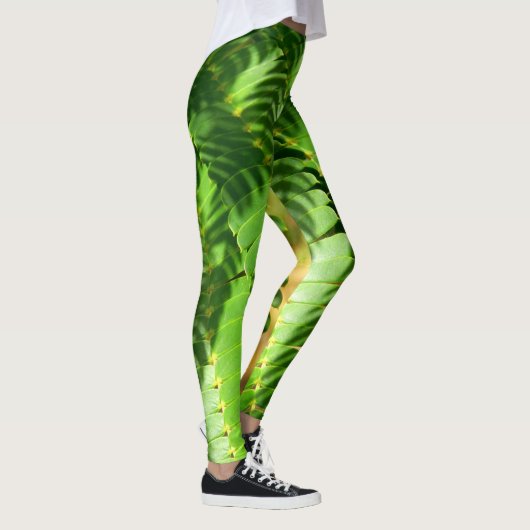 Perzische zijdeboom bladeren Leggings (Rechts)