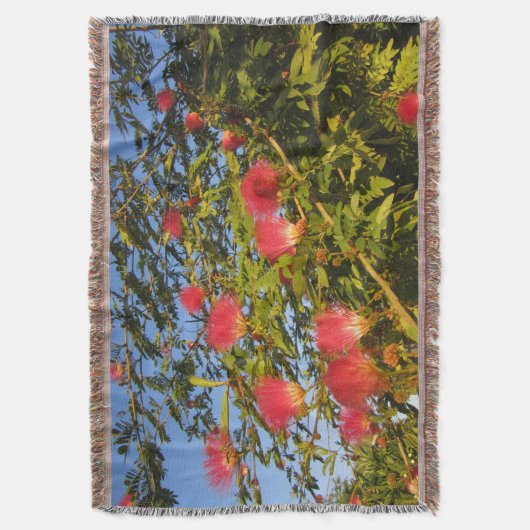 Perzische zijdeboom gooi deken (Voorkant Verticaal)