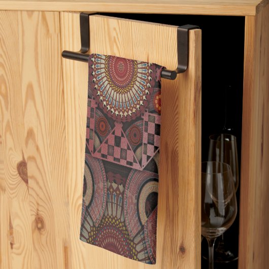 Perzische zonnigste ingelijst etnisch theedoek (Derde Gevouwen)